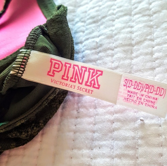 Victoria Secret PINK GREEN BRALETTE, P/S DD - Picture 4 of 5